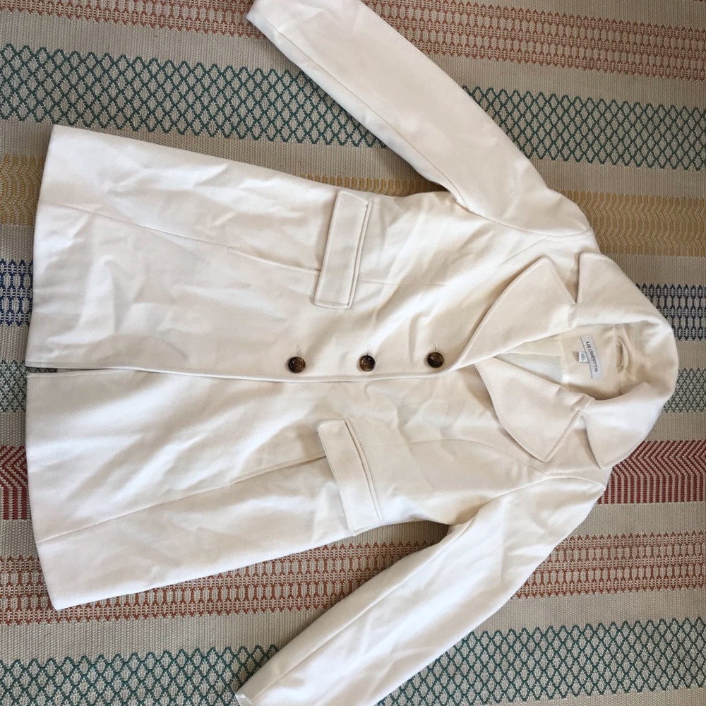 Women’s Liz Claiborne white coat